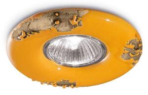 Spot Vintage Ceramica Gialla 1 Luce Gu10 11Cm