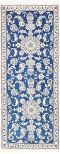 Tappeto Nain Kashmar Persia Medaglione Blu Crema 80x209 Cm