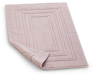 Tappeto antiscivolo rettangolare in cotone rosa 100 x 62 cm