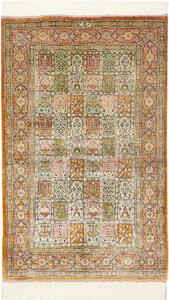 Tappeto Ghom Seta Persia Astratto Arancio Pastello 77x123 Cm