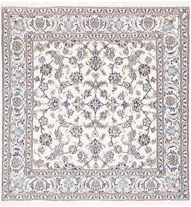 Tappeto Nain Kashmar Persia Floreale Avorio Blu 198x200 Cm