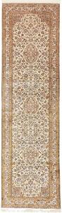 Tappeto Kashmir India Medaglione Crema Marrone 78x272 Cm
