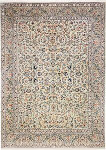 Tappeto Kashan Persia Medaglione Crema Blu 275x385 Cm