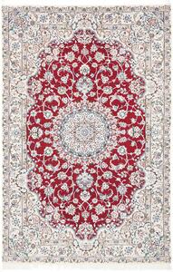 Tappeto Nain 6la Persia Medaglione Rosso Crema 156x245 Cm