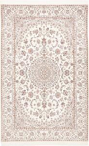 Tappeto Nain 6la Persia Medaglione Avorio Marrone 166x260 Cm