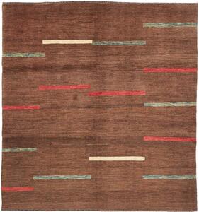 Tappeto Gabbeh Fine Persia Astratto Marrone Rosso 220x234 Cm