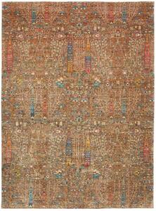 Tappeto Shahi Fine Pakistan Floreale Marrone Policromo Vivace 245x331 Cm