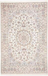 Tappeto Nain 9la Persia Medaglione Crema Azzurro 208x318 Cm
