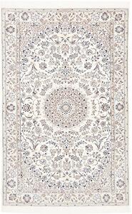Tappeto Nain 6la Persia Medaglione Bianco Blu 127x198 Cm