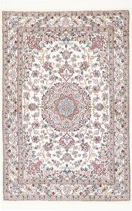 Tappeto Nain 9la Persia Medaglione Crema Rosa 102x152 Cm