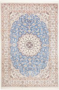 Tappeto Nain 9la Persia Medaglione Azzurro Avorio 210x306 Cm