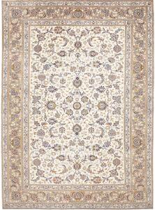 Tappeto Kashan Persia Floreale Avorio Sabbia 280x383 Cm