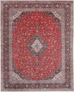 Tappeto Ardakan Persia Medaglione Rosso Blu 400x500 Cm