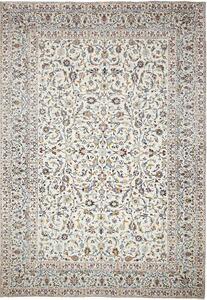 Tappeto Kashan Persia Floreale Crema Blu 310x442 Cm
