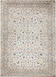 Tappeto Kashan Persia Floreale Crema Verde Salvia 305x425 Cm