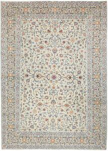 Tappeto Kashan Persia Floreale Verde Chiaro Policromo 260x370 Cm