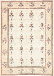 Tappeto Kashan Fine Persia Astratto Crema Rosa 150x210 Cm