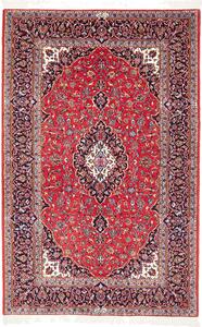 Tappeto Kashan Fine Persia Medaglione Rosso Blu 145x228 Cm