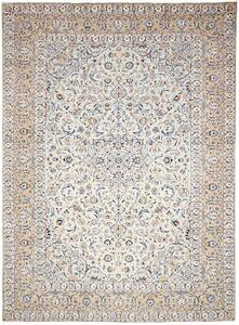Tappeto Kashan Persia Medaglione Crema Blu 283x380 Cm