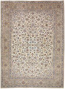 Tappeto Kashan Persia Floreale Avorio Beige 285x392 Cm