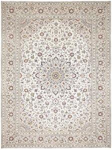Tappeto Kashan Persia Medaglione Avorio Bordeaux 300x403 Cm