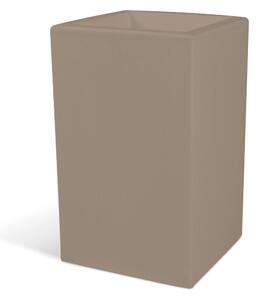 Fioriera, porta vaso h50 OASI Dimensione 30x30x h 50 cm per uso interno esterno peso 2 kg colore Tortora