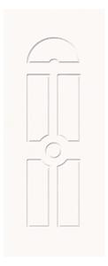 Pannello per porta d'ingresso P087 pellicolato pvc frassino bianco L 92 x H 210.5 cm, Sp 6 mm apertura reversibile