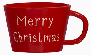 Simple Day Mug Natalizia Rossa Merry Christmas in Gres di Porcellana
