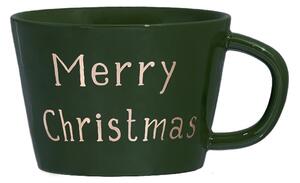 Simple Day Mug Natalizia Verde Merry Christmas in Gres di Porcellana