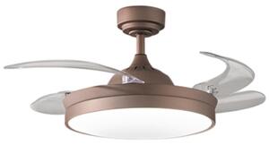 Ventilatore soffitto perenz open+ 7165 mm ct led pale scomparsa metallo acrilico - Perenz