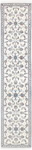 Tappeto Nain Kashmar Persia Floreale Avorio Blu 77x380 Cm