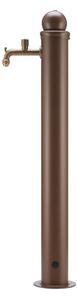 Fontana da Giardino con Rubinetto Stile Romantico Dimensioni 16x30xh107 cm - peso 5,5kg con tubo rubinetto, Garantita contro la ruggine Colore Ruggine