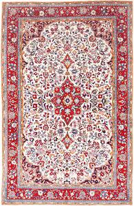 Tappeto Sarough Persia Medaglione Rosso Crema 130x202 Cm
