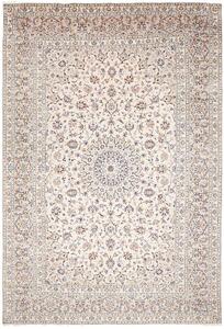 Tappeto Kashan Persia Medaglione Crema Blu 243x356 Cm