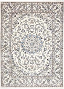 Tappeto Nain Kashmar Persia Medaglione Crema Blu 250x350 Cm
