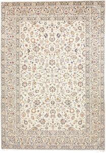 Tappeto Kashan Persia Floreale Avorio Blu 250x353 Cm