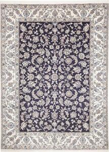Tappeto Nain Kashmar Persia Floreale Blu Notte Crema 250x337 Cm