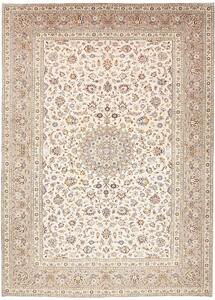 Tappeto Kashan Persia Medaglione Crema Beige 250x347 Cm