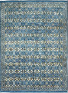 Tappeto Gabbeh Fine Persia Geometrico Blu Oro 200x271 Cm