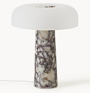 Lampada da tavolo con base in marmo Calcatta viola Carla