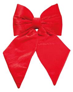 Fiocco natalizio in tessuto H 30 cm, , colore rosso