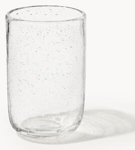 Set di 4 bicchieri in vetro soffiato con bolle d'aria Hippolyte