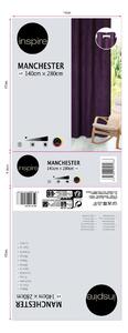 Tenda oscurante INSPIRE New Manchester viola occhielli 140x280 cm