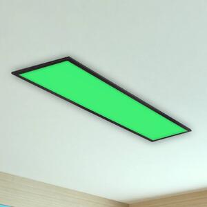 Briloner Pannello LED Colour, dimmerabile, Nero, Soggiorno / Sala da pranzo, Plastica, Moderno, Plafoniera LED