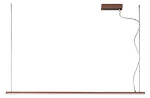 Sospensione classica biemissione led perenz link 8460 mm ctd 45w led dim 3600lm metallo alluminio marrone metallizzato - Perenz