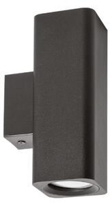 Applique moderna gea led gap541 gu10 led alluminio nero - Gea Led