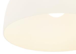 Lampadario Scandinavo Harbor beige, bianco in cristallo, D. 30 cm, INSPIRE