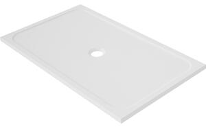 Piatto doccia SENSEA resina sintetica e polvere di marmo Easy 80 x 140 cm bianco