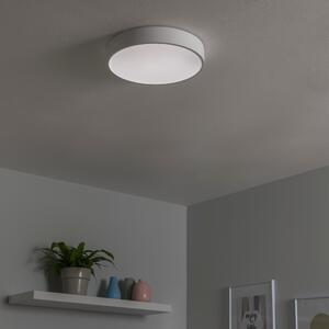 Plafoniera design Caty LED , in metallo, bianco D. 30 cm 30x30 cm, INSPIRE