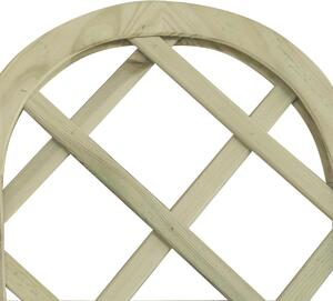 Pannello reticolato in legno Diagonale arco 45 x 180 cm